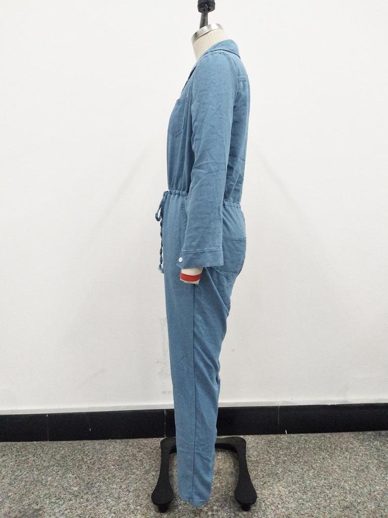 Women's Slim Fit Fashion Bandage Jeans Jumpsuit