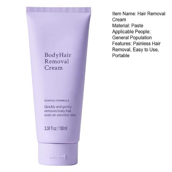 1/2/3 Pezzi 100ML Crema Depilatoria Delicata Senza Dolore Azione Rapida Idratante Per Tutto il Corpo Braccia Gambe Ascelle Peli Facciali Depilatorio