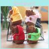 Adorable Cute Capybara Plush Toy Keychain Doll With Soft Fluffy Fabric For Bags