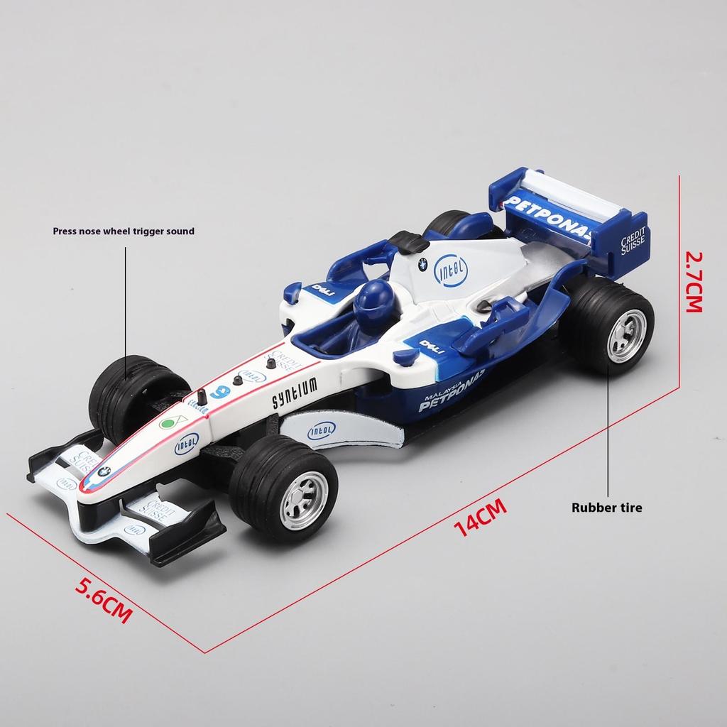 1/32 Schaal F1 Formule Raceauto Legering Auto Diecast Metaal Model Simulatie Geluid Speelgoed Verzameling van Hobby Decoratieve Fijne Ornamenten Display