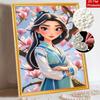 Disney Pearl Painting Mulan Portrait for Beginners and Adults, DIY Pearl Diamond Art Painting Kit for Home Wall Decor Gifts