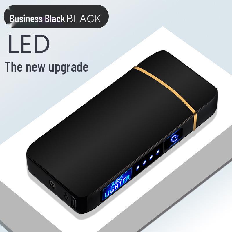 High-End USB Rechargeable Electronic Windproof Pulse Arc Lighter with Fingerprint Touch