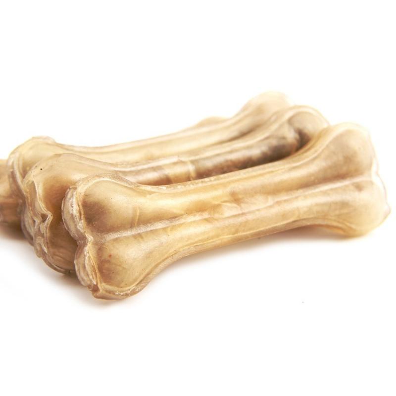 Natural Cowhide Pressing Bone, Pet Molar Tooth Bone Biting Glue 2 Inches 3 Inches, Dog Molar Stick