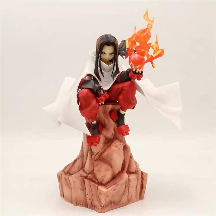 18 см Асакура Хао Аниме SHAMAN KING Фигурка Аниме Модель Игрушки Подарки Коллекция Фигурка Действия Украшения ПВХ Арт-объект Настольный WITH box