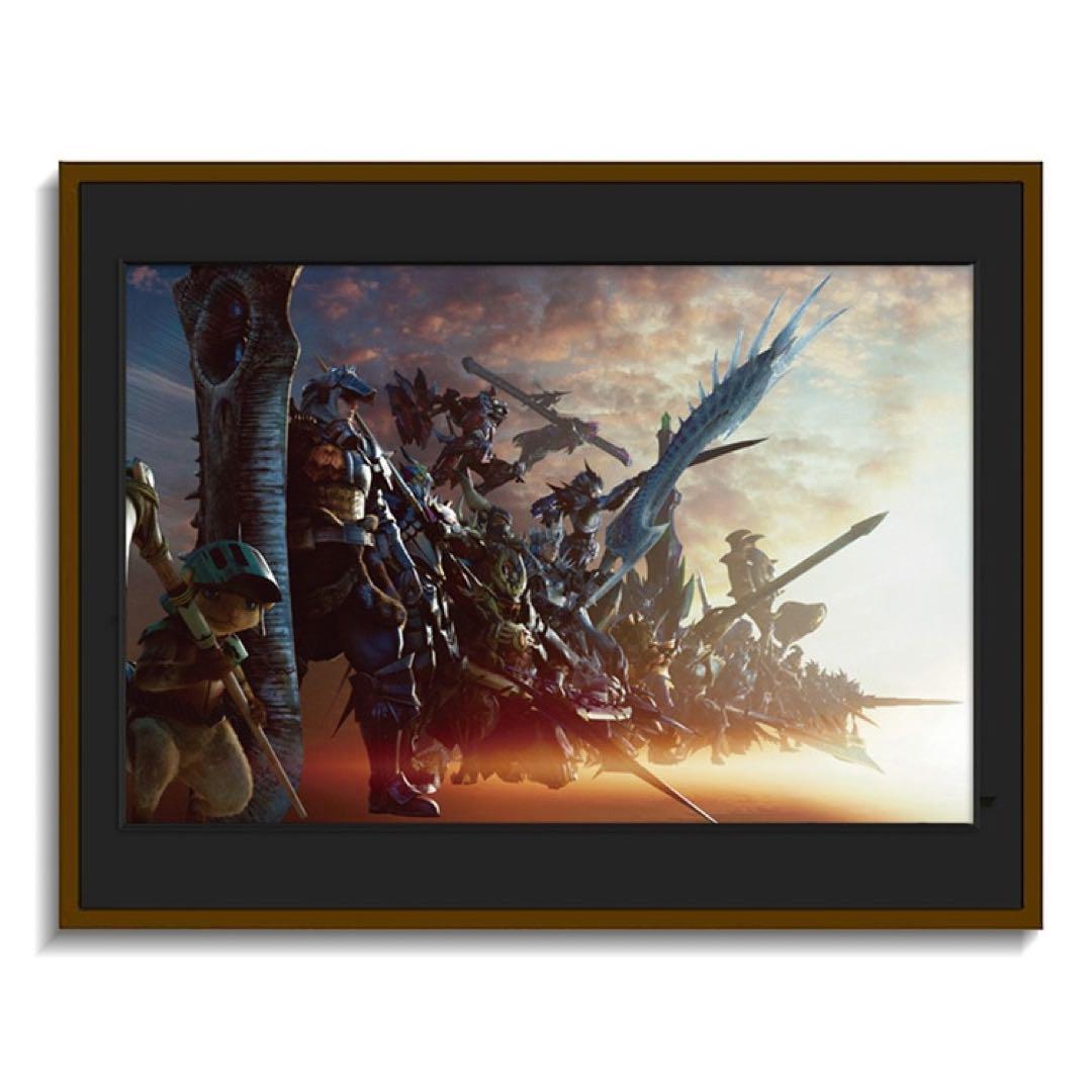 

[USED] MONSTER HUNTER 20th Anniversary Framed Art Hunter Edition