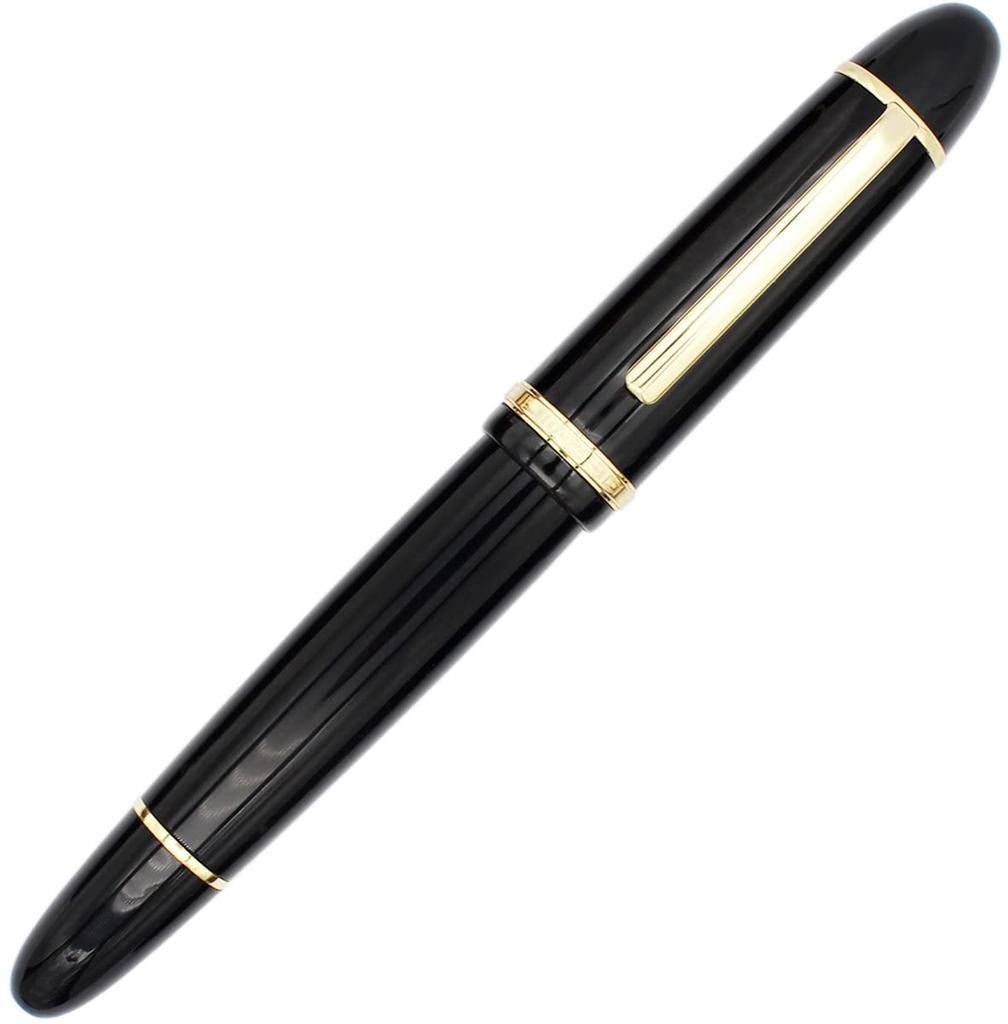 Gullor X159 Fine Nib Fountain Large Gold Gift Black Pen, Acrylic, Size, Trim, Boxed,