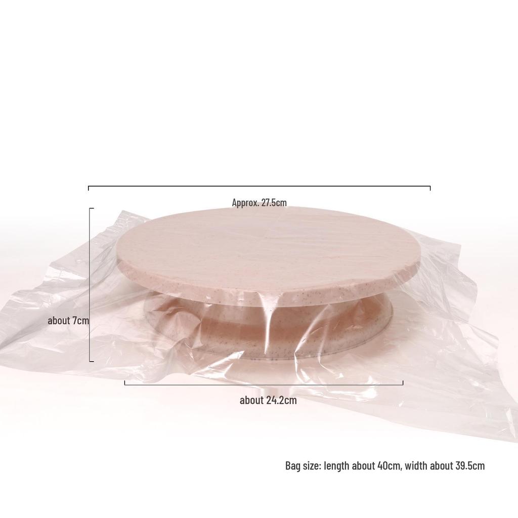Rotating Cake Decorating Stand - Lightweight & Stable Plastic Turntable