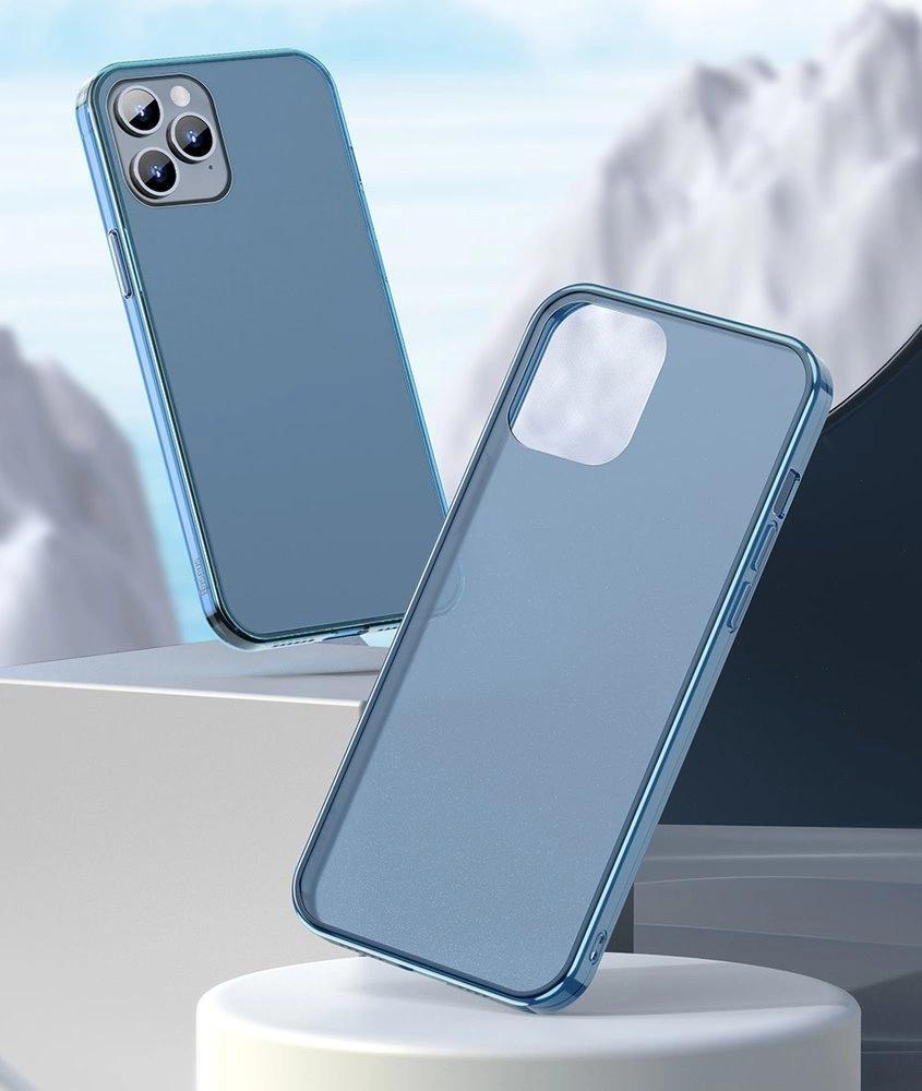 Baseus Frosted Glass Case Rigid Case With Flexible Frame For Iphone 12 Pro Max White (Wiapiph67N-Ws02)