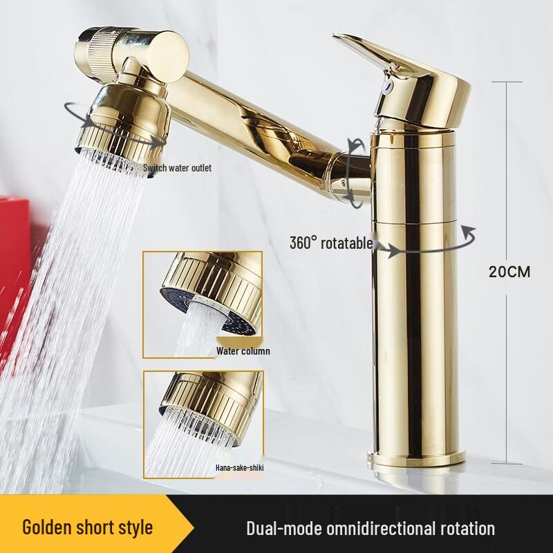 TLXT Antique Rotatable Basin Faucet