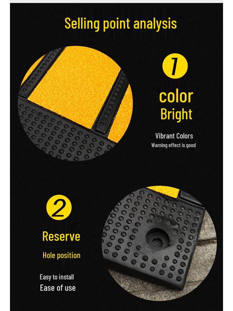 Rubber Anti-Slip Car Speed Bump