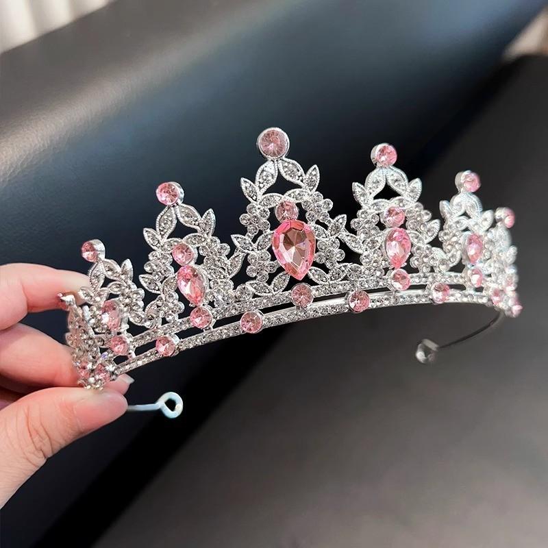 

Сплавная детская корона Яркий бриллиант Разноцветный кристалл Головной убор невесты Корона принцессы Аксессуары для волос на день рождения и свадьбу