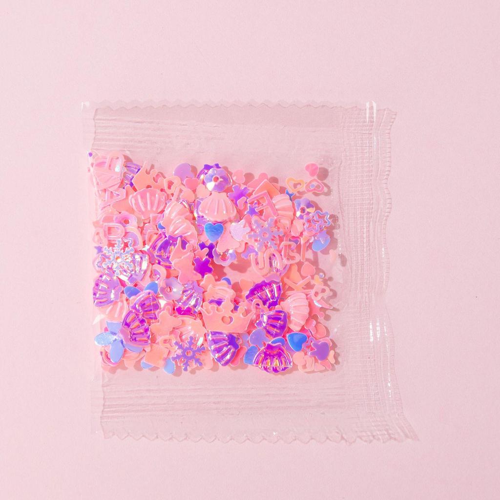 Polymer Clay Macaron Beads and Pearl Sugar Granules for DIY Slime, Epoxy, and Crafts