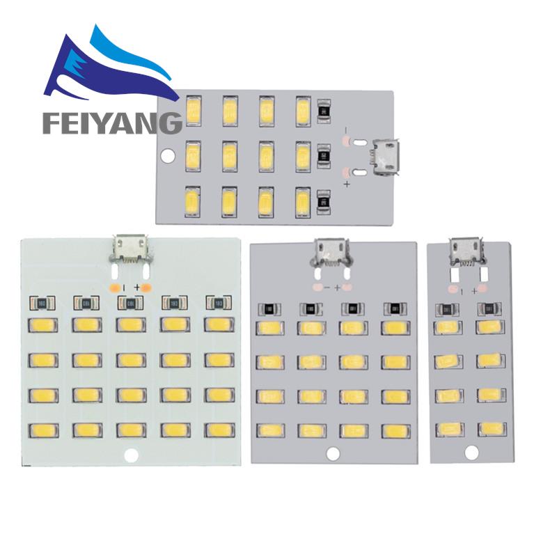 5730 Smd 5V 430mA~470mA White Mirco Usb 5730 LED Lighting Panel USB Mobile Light Emergency Light Night Light Electronic DIY