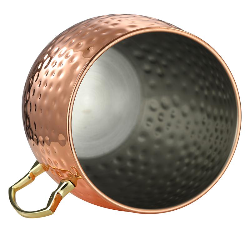 Obří tepaný hrnek na Moscow Mule, Mega hrnek, Hrnek jako ledová nádoba, 5 l