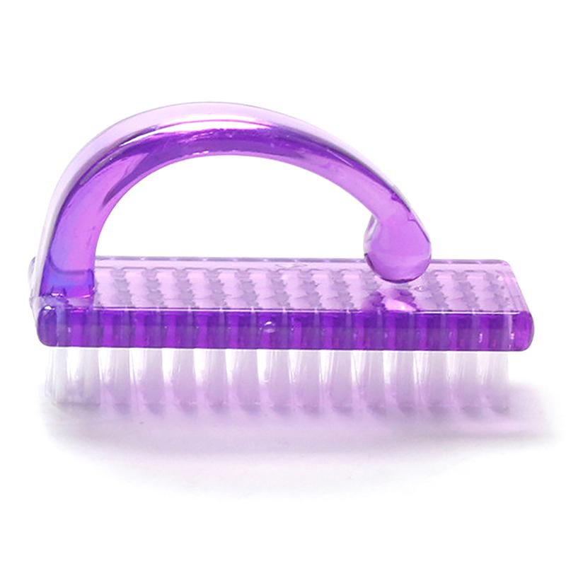 

Cleaning Nail Brushes Manicure Remove Dust Nail Cleaning Tool Large Plastic Manicure Pedicure Soft Fiber Wool Exfoliating Brush фиолетовый