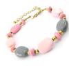 Les Trésors De Lily [I5868] - Designer Bracelet 'Kilimanjaro' Pink Gray
