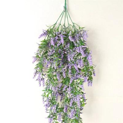 Simulated Pine Lavender Vine Real Touch Lavender Wall Hanging Flower Decoration Artificial Wall Hanging Plant Home Decor
