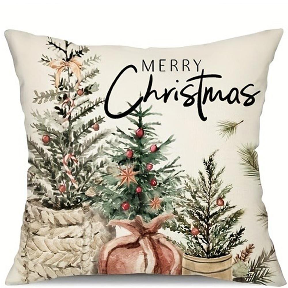 Christmas decoration pillowcase holiday party decoration pillow cover suitable for family room living room sofa cushion cover