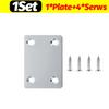 1/20Set Stainless Steel Flat Bracket for Wood Tables Chairs Cabinets Corner Code Fixing Brackets Furniture Repair Support Fixing