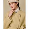 INMAN Women's Alpaca Silk Blend Double-Faced Wool Coat