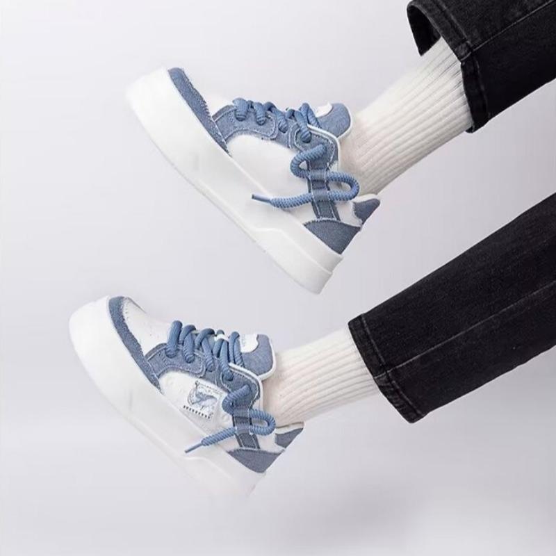 Fashion Women Pink Platform Skateboard Shoes Fashion Lace-up Comfortable Vulcanized Shoes Women Casual Sneakers Pu Leather Jogging Shoes