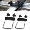 4pcs Car Roof Mounting Rack Clip Cover With Easy Installation For Secure Luggage Storage