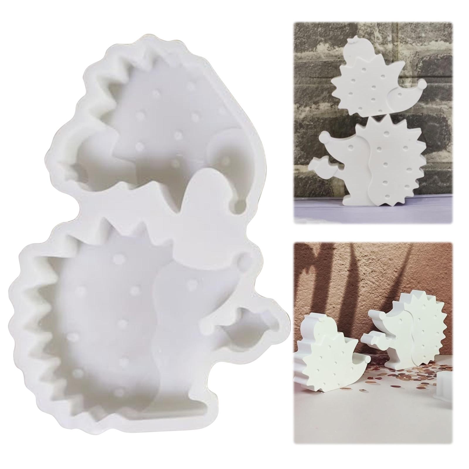 

Hedgehog Set Decorative Figurines Home Decor Epoxy Resin Mold DIY Candle Mold Plaster Mold for Holiday Decor China Mainland
