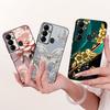 For Tecno Pop 6 GO Case BE6j Cute Bow Flowers Painted Cover Soft TPU Phone Case For Tecno Pop 6 Pro BE8 Pop6 GO Back Cover Coque