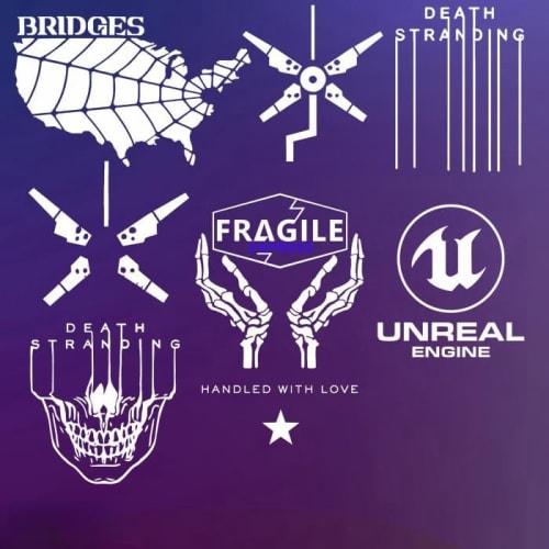 

ZBDSSTXF Death Stranding Hideo Kojima Car Sticker, PS4 Game Accessories, Cosplay Accessories, Moe Merchandise, DIY Waterproof Sticker, Car Surface Dec