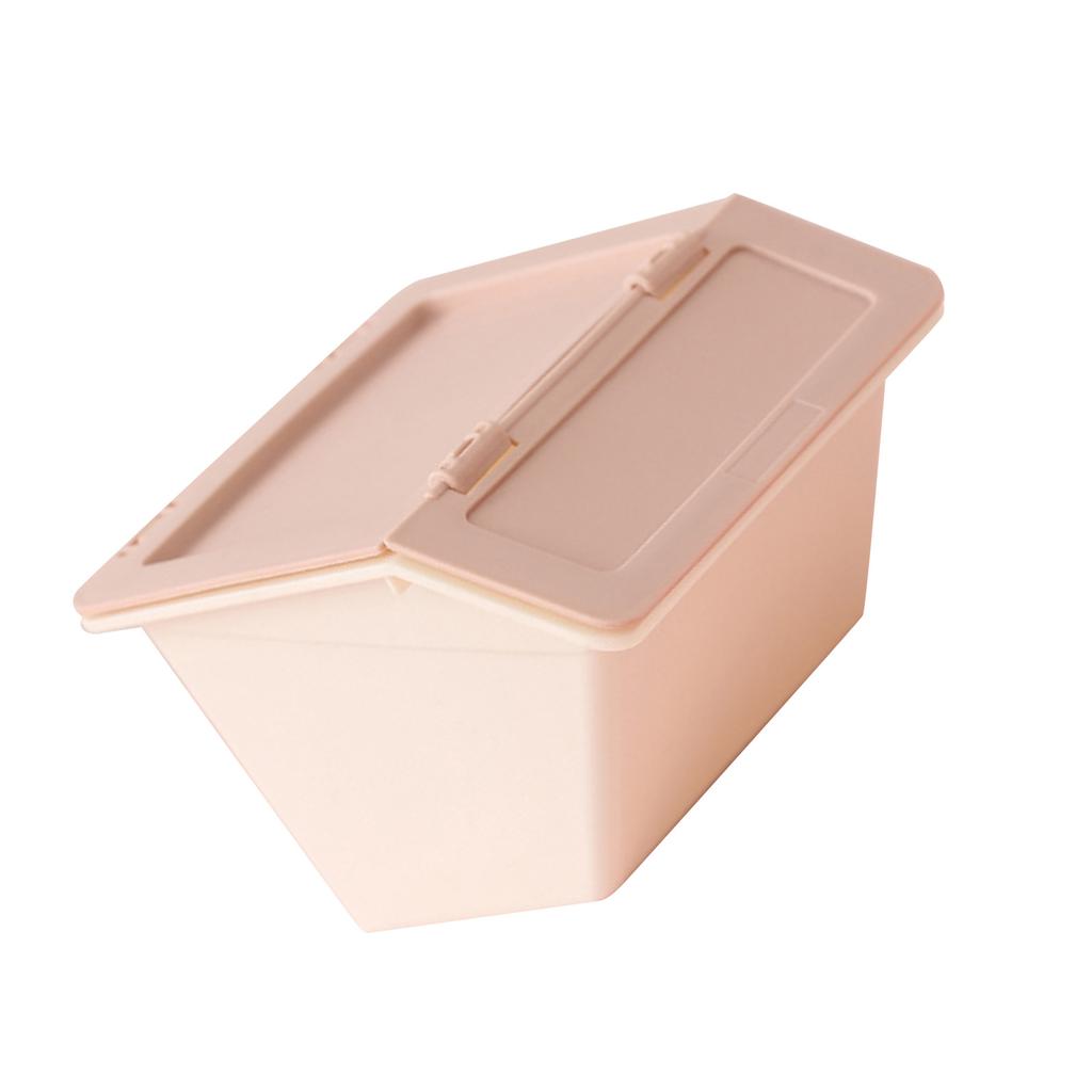 Miniaturowe pudełko do przechowywania na biurko, plastikowe, składane, śliczne, miniaturowe organizery na biurko z klapką na przybory piśmiennicze