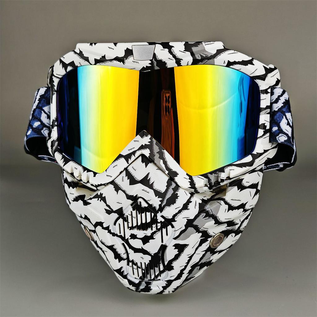 Brille Maske Radfahren Skimaske Blendschutz Anti-UV Outdoor-Brille Winddicht Multifunktion