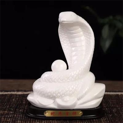 Weiße Schlangenfigur, Sternzeichen-Figur 2025, Schlangenfigur, Schlangenjahr der Schlange, Sternzeichen-Figur, großes Glück, finanzielles Glück, Amulett, Feng Shui