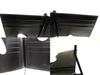 Authentische Saint Laurent YSL Schwarzes Leder Gold H/W Bifold Geldbörse #a956 Überholt