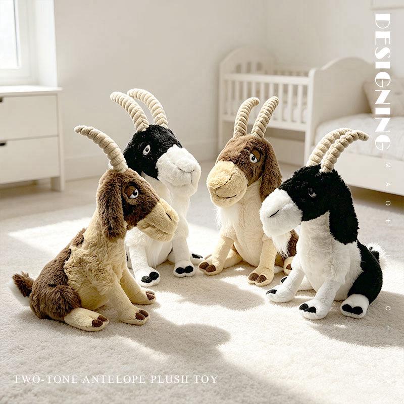 Kirin Gazelle Plush Goat Toy - Zoo Animal Ornament & Kids' Comfort Gift