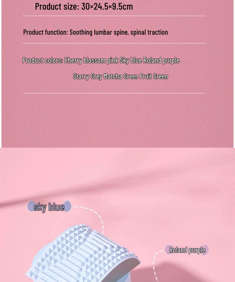 Eva Headrest & Lumbar Relaxer – Thickened Massage Pillow for Adult Spine Exercise, Yoga, and Waist Support