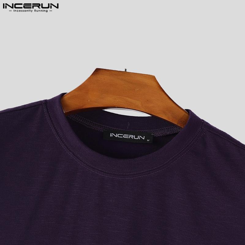 INCERUN Summer Men O Neck Tassel Sleeveless Casual Loose Tank Tops