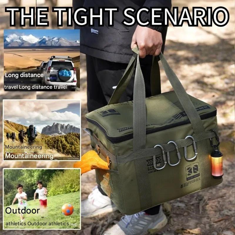 30-42L Tactical Camping Storage Bag - Insulated Folding Box for Picnic, Tableware & Field Equipment Waterproof