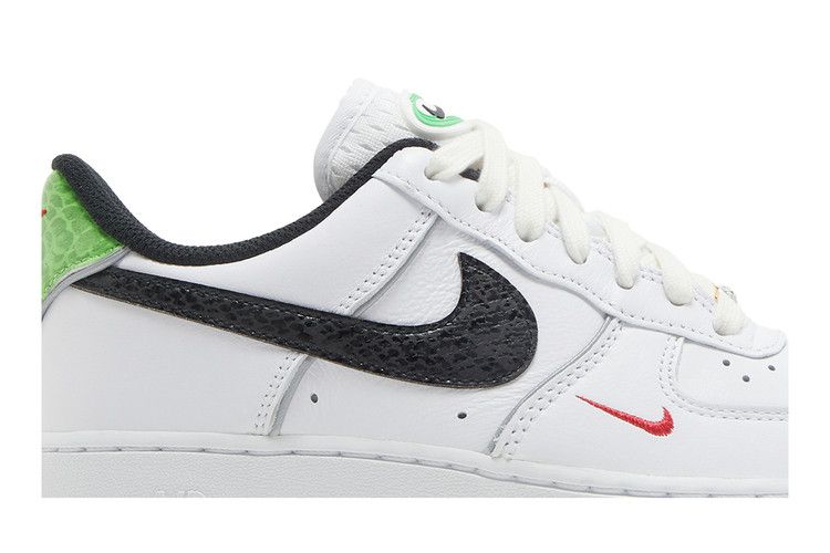 Women's Sneakers Nike Air Force 1 Low '07 Just Do It Snakeskin White Black (Women's)