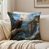 AMERICAN BALD EAGLE Wildlife Cushion Cover Breathable Organic Cushion Covers Machine Washable WrinkleResistant Soft Durable