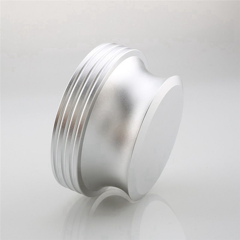 Good-LP Vinyl Turntable Disc Stabilizer Record Weight Metal Silver,Aluminum Record Weight Vinyl Record Stabilizer Durable Easy T