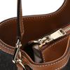 Daks Brown Barnet Dd Pattern Leather Medium Bucket Bag