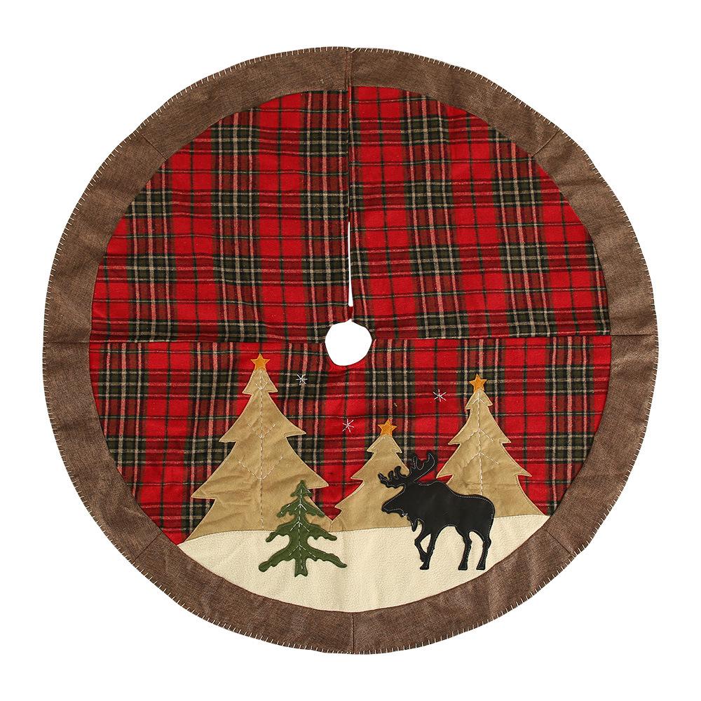 

Elk Tree Skirt Christmas Tree Skirts XMAS Tree Decoration Party Supplies Christmas Decoration 105cm
