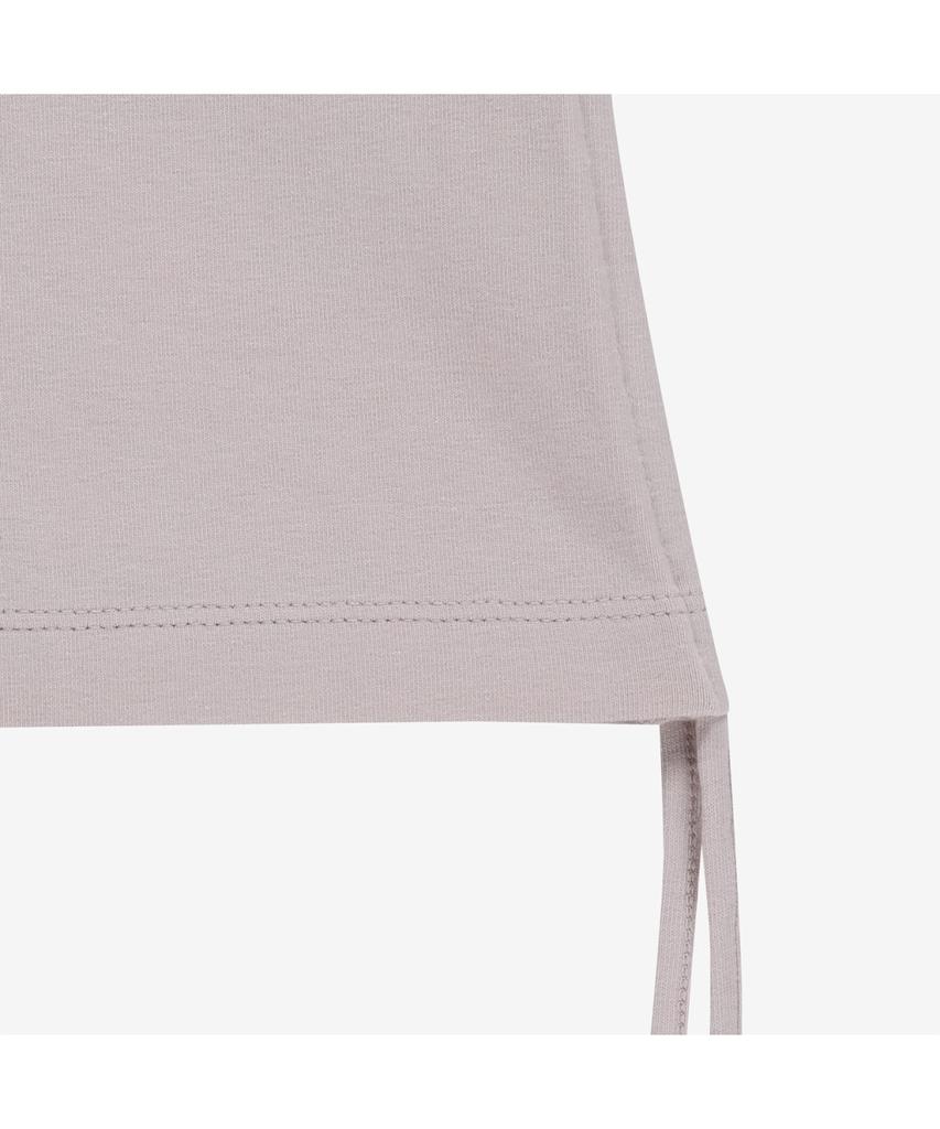 Noseupeiseu Nt7Tr80J Women'S Shirred Long Sleeve Round Neck Tee Grayish_Lilac