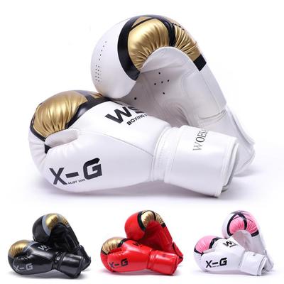 Kick boxerské rukavice pro muže Ženy PU Karate Muay Thai Guantes De Boxeo Sanda Trénink Dospělí Děti