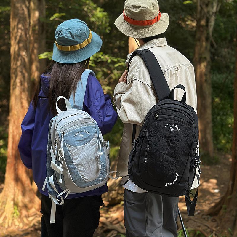 Contrast Color Stitching Backpack Unisex Lightweight Travel Backpack Student Schoolbag