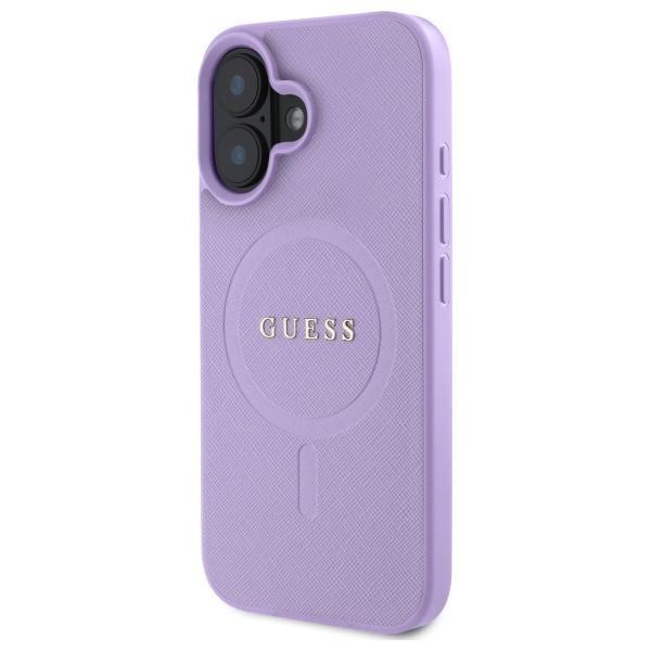 Guess Guhmp16Spsahmcu Iphone 16 6.1     Fioletowy/Purple Hardcase Saffiano Magsafe