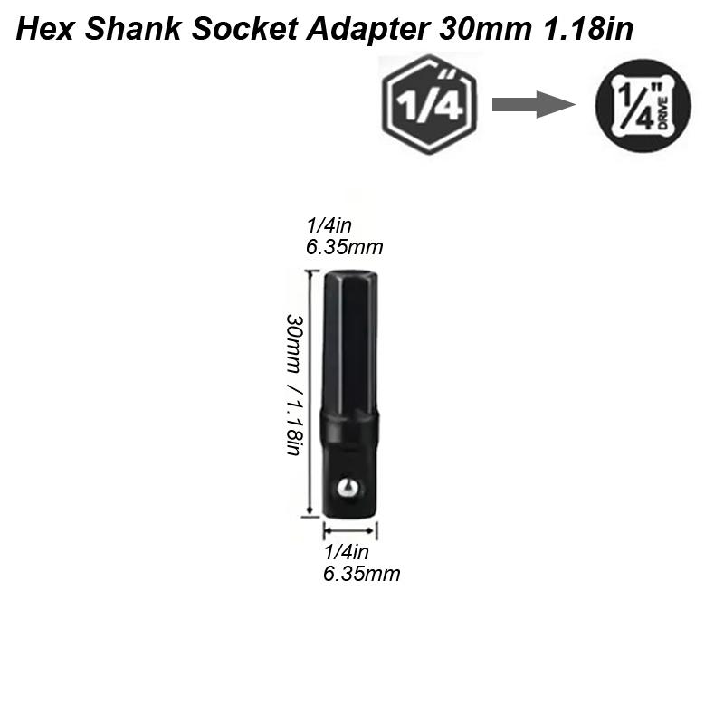 

1/4 шестигранный хвостовик конвертируется в гнездо адаптер для ударной дрели гаечный ключ квадратный конвертер бит конвертер удлинитель соединения