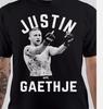 NIEUW Justin Gaethje T-shirt Zwart Unisex Alle maten S-5XL Unisex T-shirt