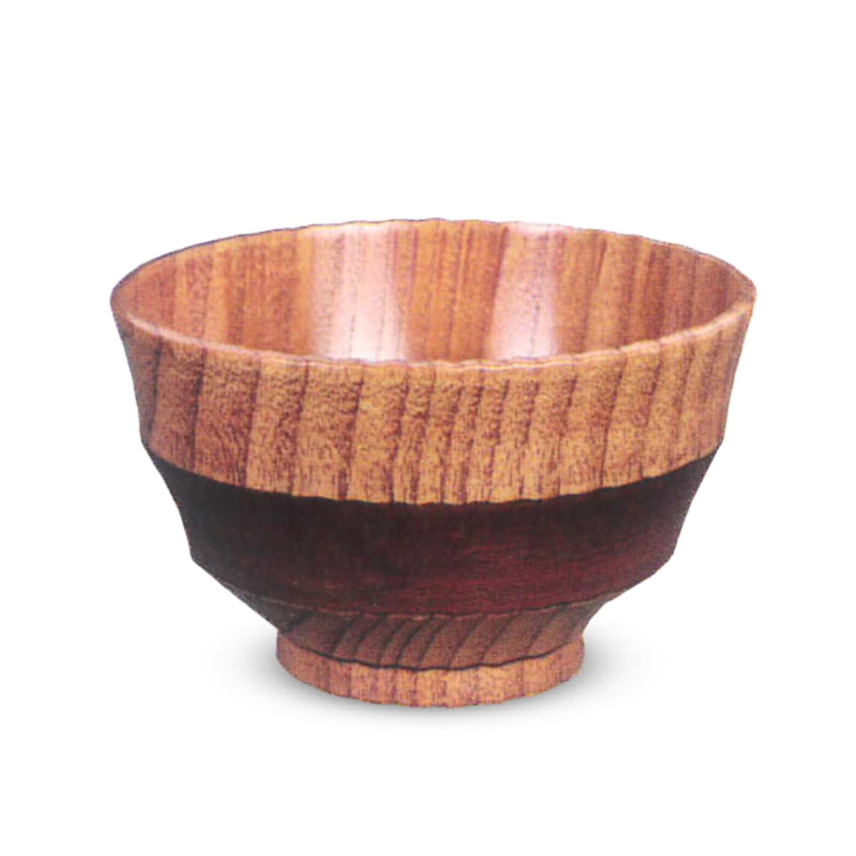 Miso Soup Striped Brushstroke Negoro x 7cm J-kitchens Bowl, Wooden, Finish, Style, 11.5