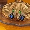 Jewelry  New Trend Retro Palace Style Glazed Earrings Women's Light Luxury Earrings Party Festival Gifts